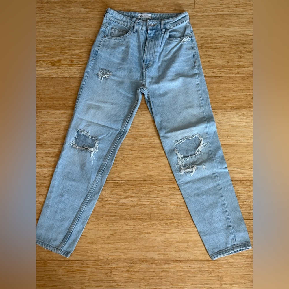 Zara Light Blue Denim Jeans